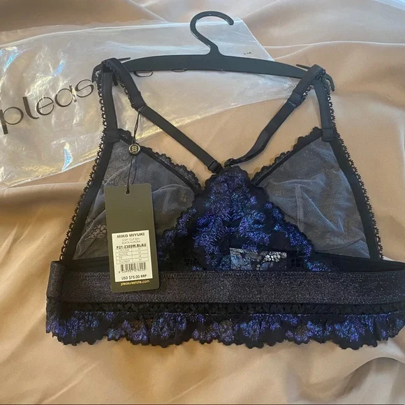Pleasure State Miko Miyuki Soft Cup Bra Black Aurora - Picture 6 of 13